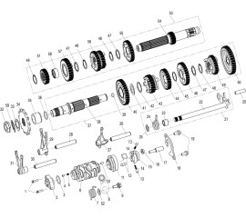 E12 SPEED CONTROL SYSTEM SUB-ASSY（变速系统分总成）