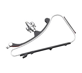 camchain tensioning mechanism assembly (gear display)