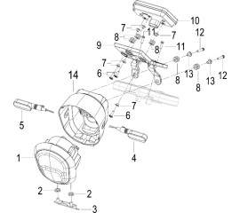 F17 灯具及仪表 LIGHT & SPEEDOMETER ASSY.