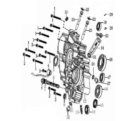 LEFT CRANKCASE LEFT CRANKCASE