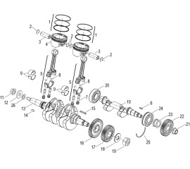 E08 PISTON,CONNECTING ROD & CRANKSHAFT ASSY(活塞连杆曲轴平衡轴分总成)