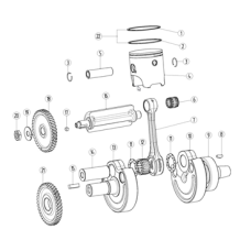 Piston Ring 1 DAKAR 250\2T