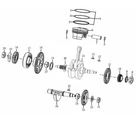 CRANKSHAFT CONNECTING-ROD ASSY/PISTON