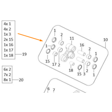 Комплект №19 #xQTY (1x4, 2x4, 3x1, 15x2, 16x1, 17x1, 18x1 pcs)