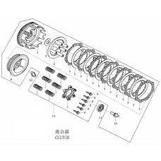 Диск сцепления фрикционный DAKAR GNS 250