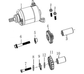 ELECTRIC STARTING MECHANI