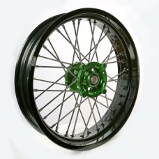 Диск колесный GN-Motosport спицованный Kawasaki 3.5*17 (зел.ступ)