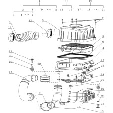 Air filter — DK15 Gasoline engine