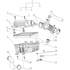 Air filter — DK12 Gasoline engine