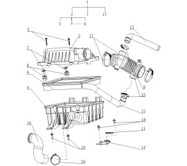 Air filter — DK12 Gasoline engine