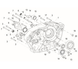 E06 LEFT CRANKCASE SUB-ASSY(左曲轴箱分总成)