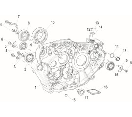 E07 RIGHT CRANKCASE SUB-ASSY(右曲轴箱分总成)