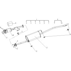 Exhaust system— DK12 Gasoline engine