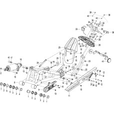 F08 后摆臂REAR SWING ARM ASSY.