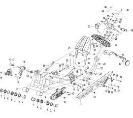 F08 后摆臂REAR SWING ARM ASSY.