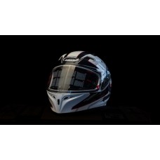 ШЛЕМ GEON 978s GLOSSY BLACK/WHITE S