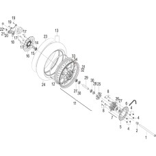 F09 后轮 REAR WHEEL ASSY.