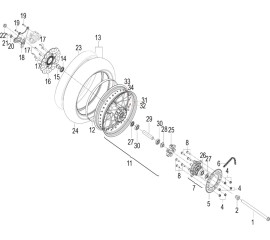 F09 后轮 REAR WHEEL ASSY.
