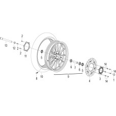 F04 前轮 FRONT WHEEL ASSY.