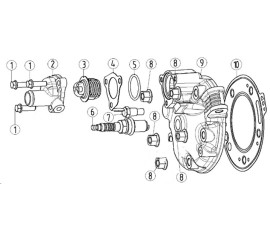 E-1 cylinder head cover parts