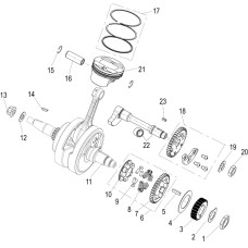 E10 CRANK AND CONNECTING ROD PISTON SUB-ASSEMBLY（曲柄连杆活塞分总成）