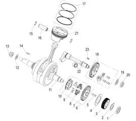 E10 CRANK AND CONNECTING ROD PISTON SUB-ASSEMBLY（曲柄连杆活塞分总成）