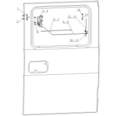 Middle door lock