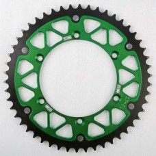 Звезда ведомая GN-Motosport Kawasaki 46 (болты в комплекте) (зеленая)