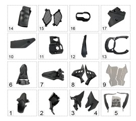 Unpainted Plastic Parts