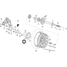 F11 后轮 REAR WHEEL ASSY.