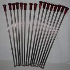 Спицы GN-motosport (красн. алюмин. ниппель) Honda 18" зад. (32шт. комп. нерж.) 195/200мм. Ø4мм