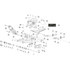 F09 后摆臂 REAR SWINGING ARM ASSY.