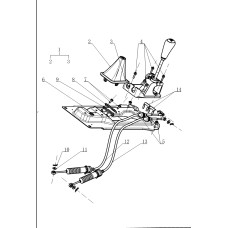 Gearshift Mechanism - DK 12 Gasoline Engine