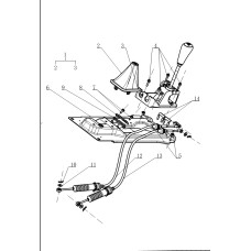 Gearshift Mechanism - DK15 Gasoline Engine
