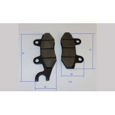 Колодки тормозные CA250 (96.7x42x9) (77x42x9)