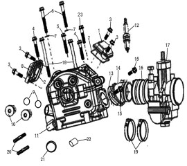气缸头部件 CYLINDER HEAD ASSY