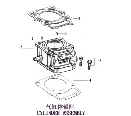 气缸体部件 CYLINDER ASSEMBLY