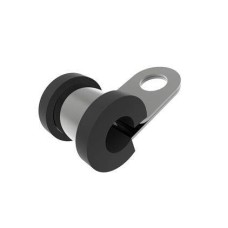 ZT250-R rear disc brake oil pipe clamp (steel parts- rubber pad)