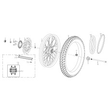 F03 前轮总成 RONT WHEEL ASSY.