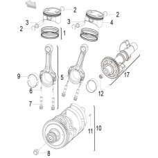 E05 PISTON,CONNECTING ROD & CRANKSHAFT ASSY(活塞连杆曲轴平衡轴分总成)