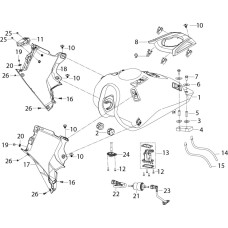 F08 油箱总成 FUEL TANK ASSY.