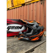 Шлем GEON 633 MX Кросс ORANGE/GLOSS-BLACK - XL