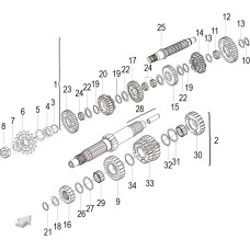 E07 GEAR SHIFT MECHANISM ASSEMBLY (变速换档机构分总成)
