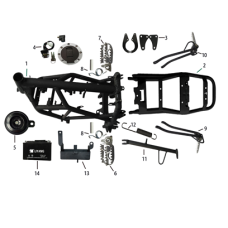 Аккумулятор кислотный 12N6.5-B, L140/B70/H110 -- GEON SCRAMBLER 250