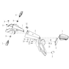 F15 后挡泥组合 REAR FENDER ASSY