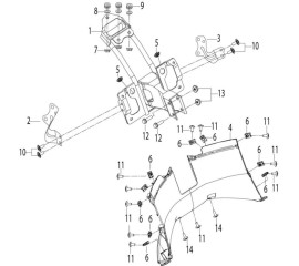 F18 前围支架 FRONT COVER BRACKET