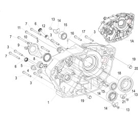 E06 LEFT CRANKCASE SUB-ASSY(左曲轴箱分总成)