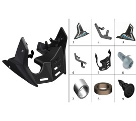 Matte black lower engine decorative cover