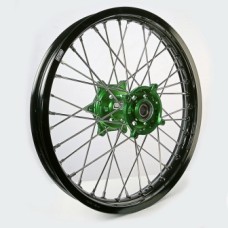 Диск колесный GN-Motosport спицованный Kawasaki 1.85*19 (зел.ступ) с торм.диском