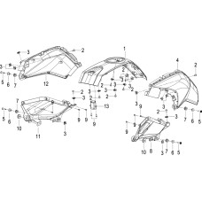 F16 油箱护板 FUEL TANK SODE COVER ASSY.